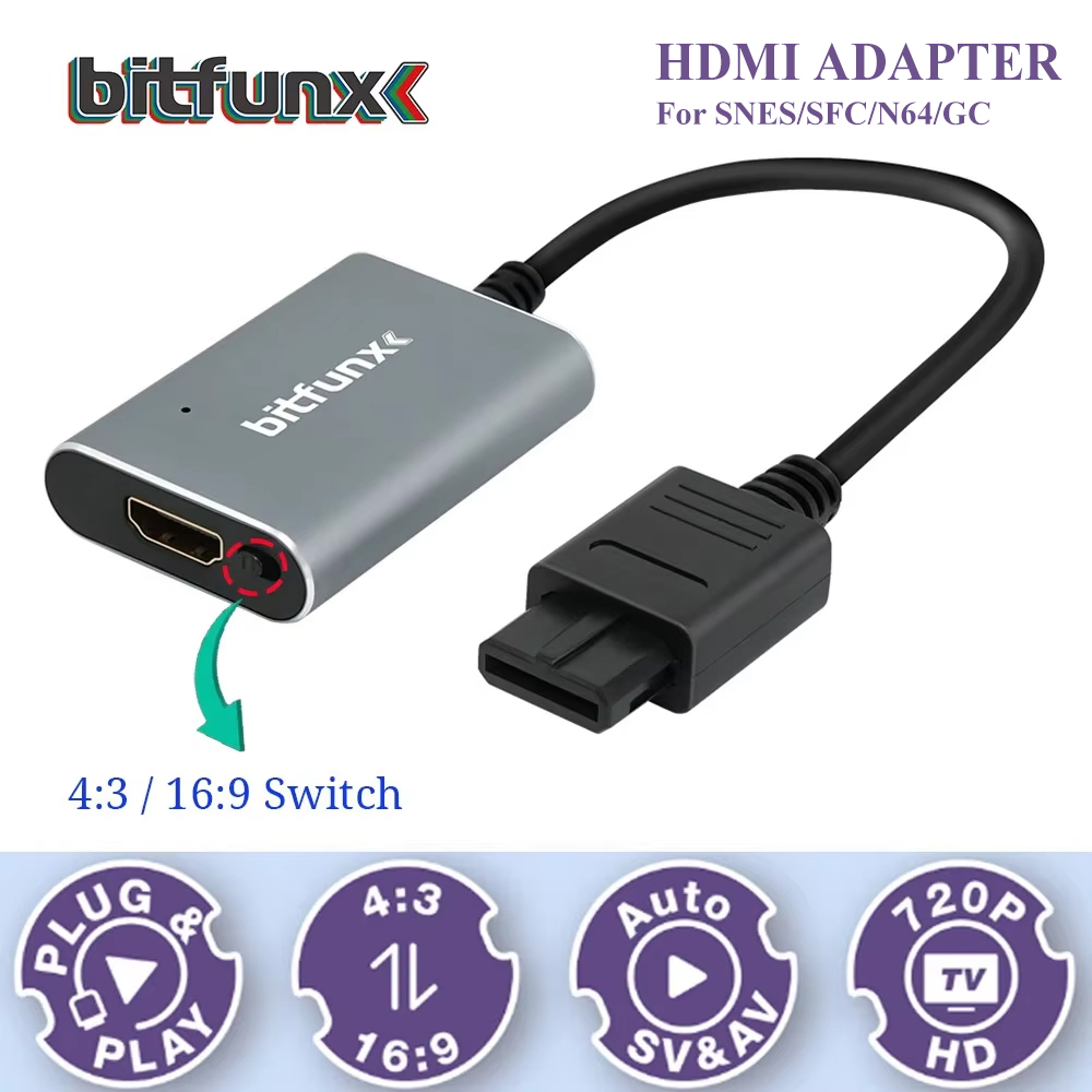 Bitfunx 720P Svideo / AV To HD - Gaming Console Tv ulasan dan harga