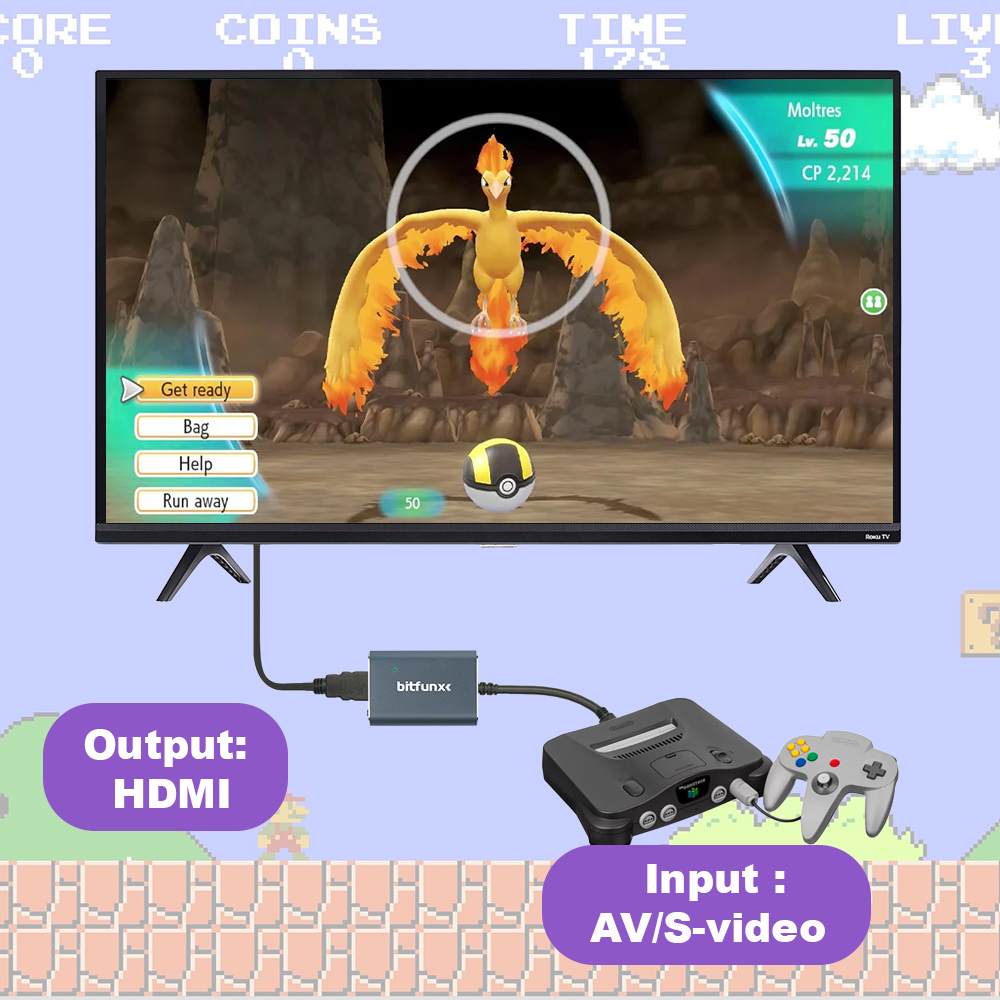 Bitfunx 720P Svideo / AV To HD - Gaming Console Tv ulasan dan harga