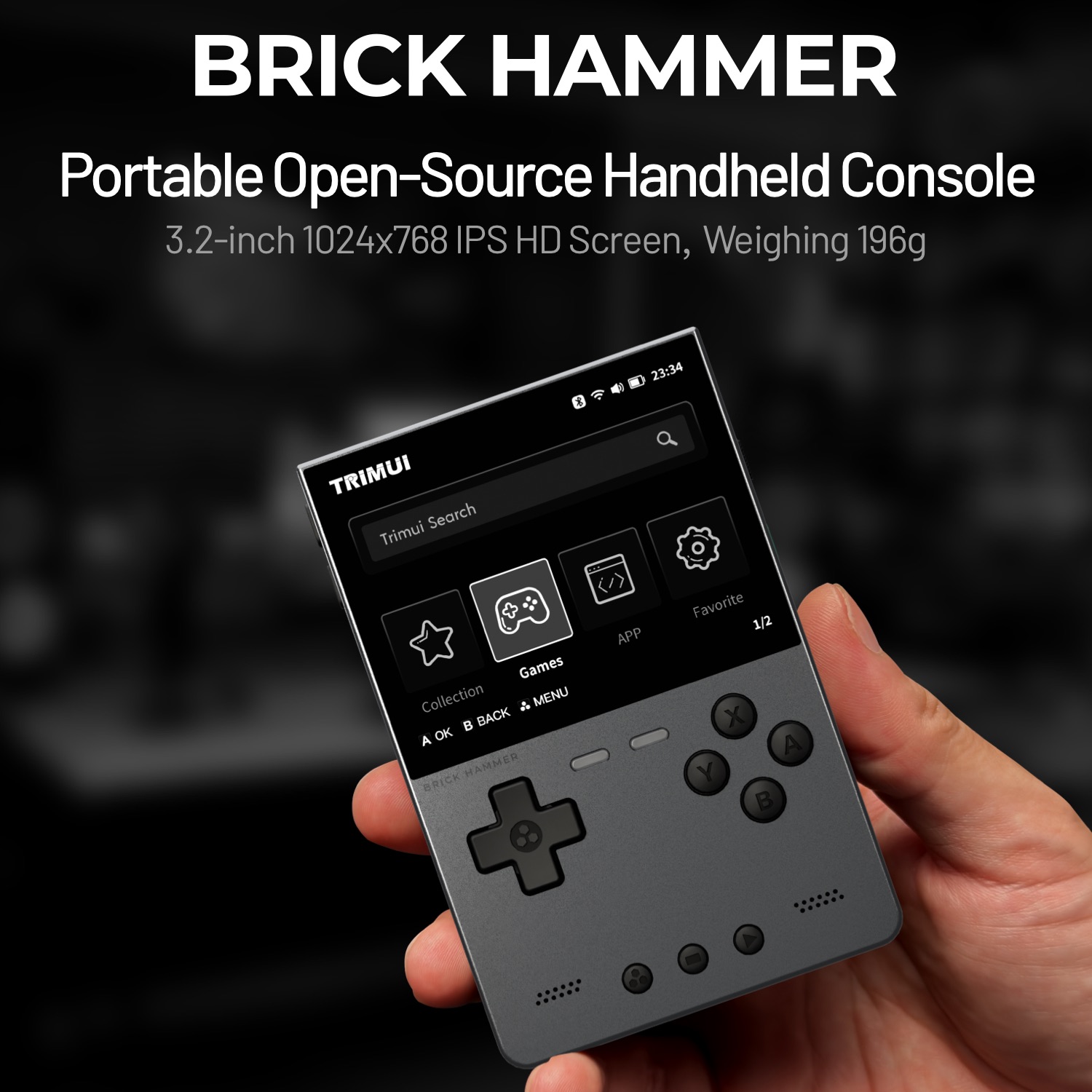 TRIMUI BRICK HAMMER Retro Hand - Gaming Console For Phone ulasan dan harga